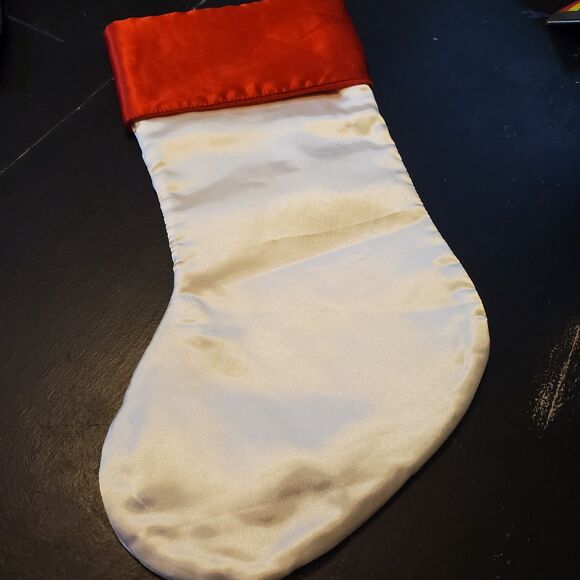 Vintage Thomas Kinkade Satin Christmas Stocking Paint Of Light Holiday - Picture 3 of 5